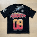 New Trendy H Hell Star Series Printed Double Yarn Pure Cotton Casual Unisex Summer Loose Short-Sleeve T-Shirt