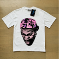 New Trendy H Hell Star Series Printed Double Yarn Pure Cotton Casual Unisex Summer Loose Short-Sleeve T-Shirt