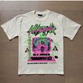 New Trendy H Hell Star Series Printed Double Yarn Pure Cotton Casual Unisex Summer Loose Short-Sleeve T-Shirt
